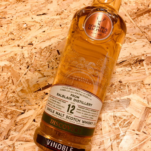 Balblair 12 years 43% Bourbon Cask Single Malt Scotch Whisky Gordon & Macphail