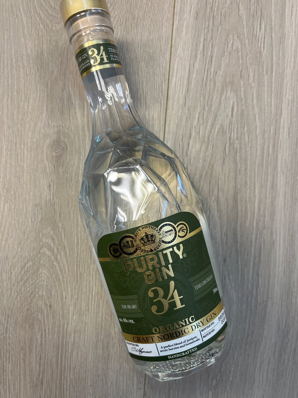 PURITY CRAFT NORDIC DRY GIN 43% ØKO PURITY GIN (70CL)